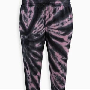 Torrid Tie-Dye Joggers in Pink and Black